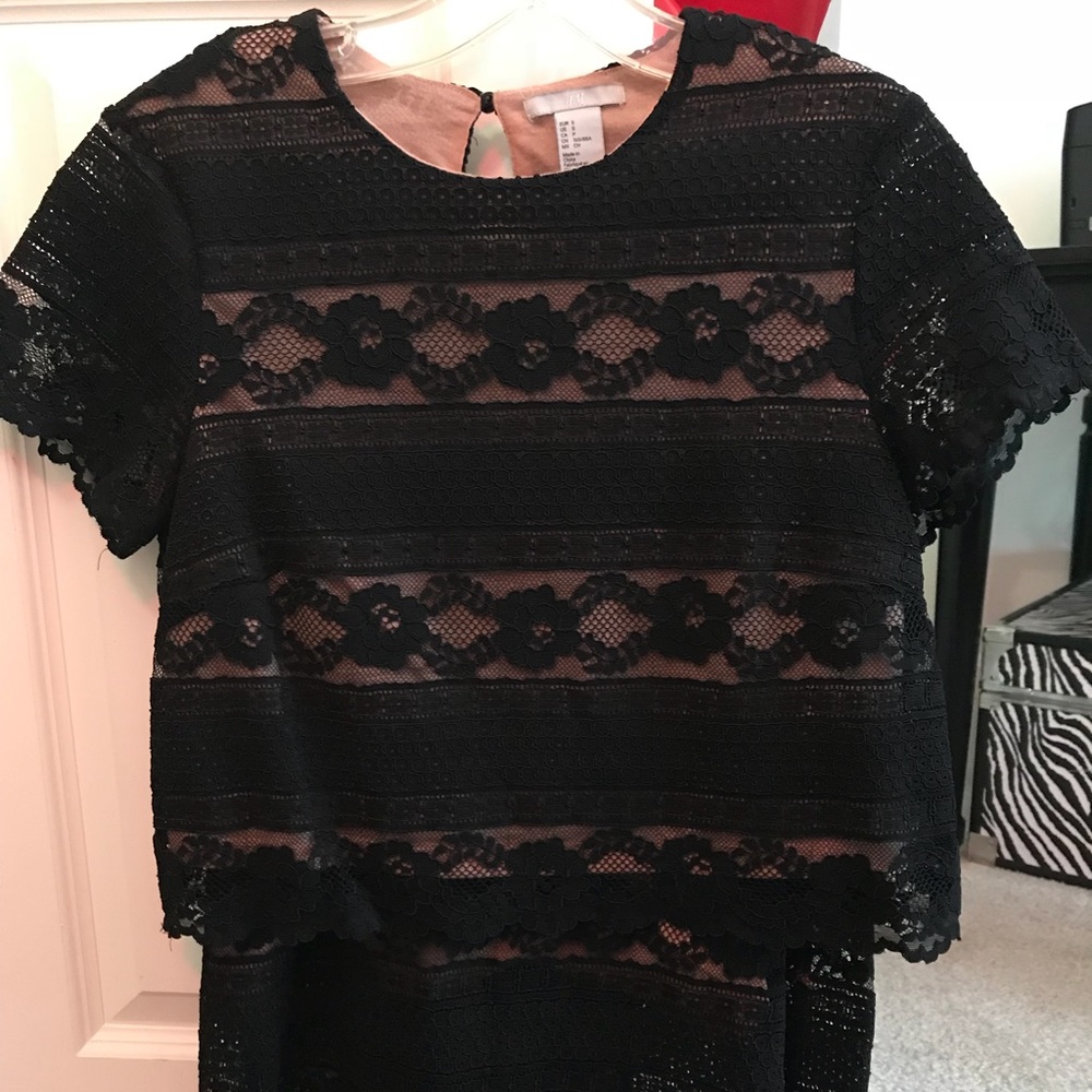 H&M skirt and mini shirt combo